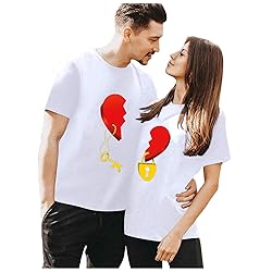 Generic Women's Couples Matching Shirts, White