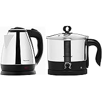 Butterfly EKN 1.5-Litre Water Kettle (Silver with Black) & Wave 1.2-Litre Multi Cooker (Silver with Black) Combo