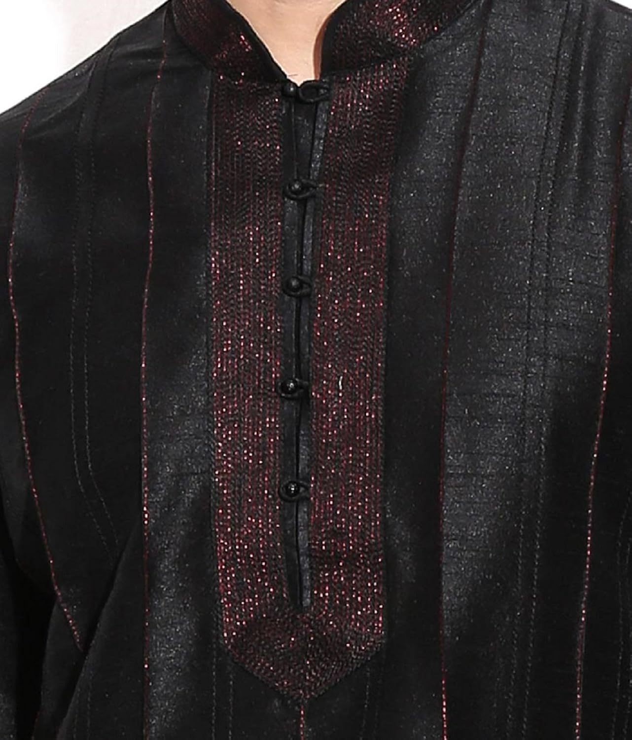royal kurta men's silk blend pintuck thread sherwani