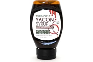 Peruvian Yacon Syrup a 100% Natural Sweetener - Low Glycemic Index - Vegan - Organic - Substitute for Sugar, Honey and Molass