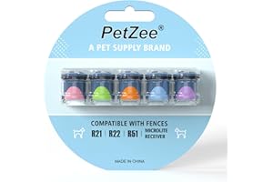 PETZEE 5PCS Compatible with Invisible Fence Replacement Battery Works with Microlite Receiver Collar, R21,R22, R51 Collar 5Pack