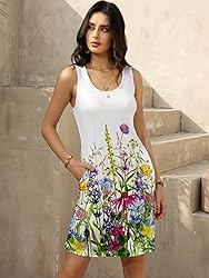 LUXVEER Womens Summer Boho Dresses 2025 Casual