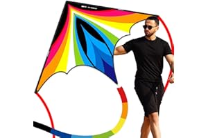 Doinfly Triangular-Shaped Kite - Easy to Control, with an Eye-catching Design, it is Perfect for Outdoor Entertainment and Suitable for Beginners to use.