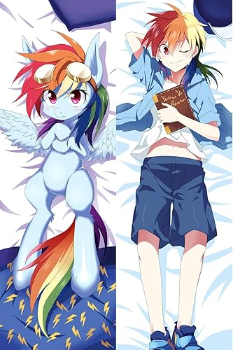 Amazon レインボーダッシュ 2way トリコット 抱き枕 カバー アニメ ゲーム キャラクター グッズ まくら 枕 クッション 160 X 50cm 両面等身大18禁枕 １８禁 ロリ 済南明遠智トレーディング株式会社 S アニメ 萌えグッズ 通販