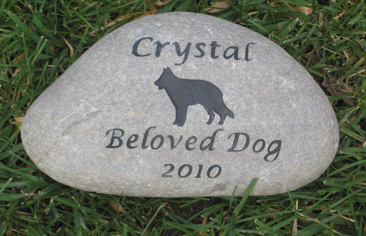 german shepherd memorial stone