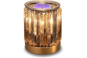 LEYOUE Melting Heater Electric Burning Wax Burner Electric Essential Oil Warmer Incense Wax Melt Warmer Night Light Aroma Decorative Lamp for Gifts & Decor(Golden)