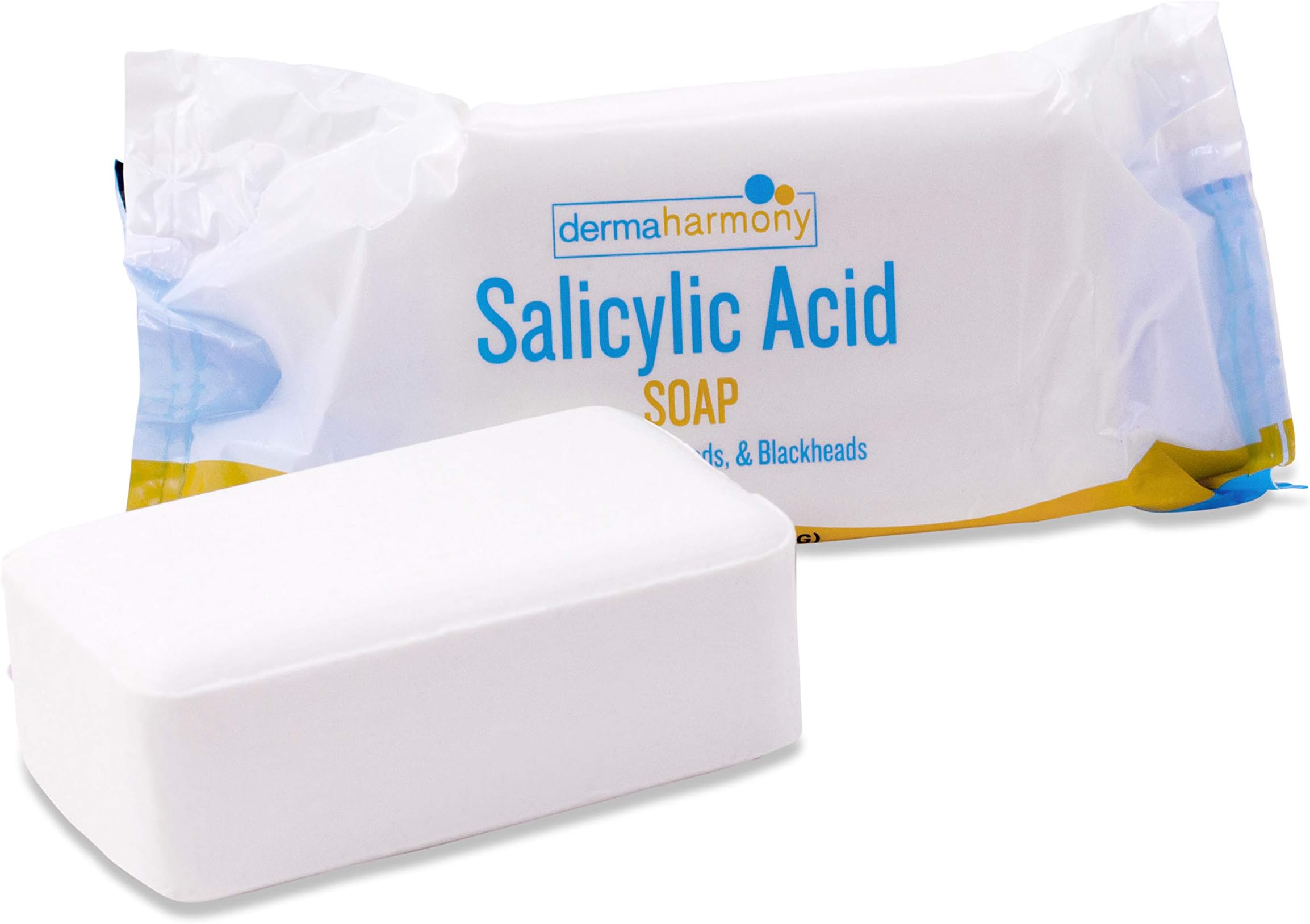 2% Salicylic Acid Natural Soap for Acne by DermaHarmony (4 oz Bar)