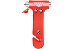 COFSODI Windshield Breaker and Seatbelt Cutter Knife. Break Car Window Tool, Emergency Window Breaker, Seatbelt Cutter and Window Glass Breaker Keychain, Car Underwater Window Breaker. Orange