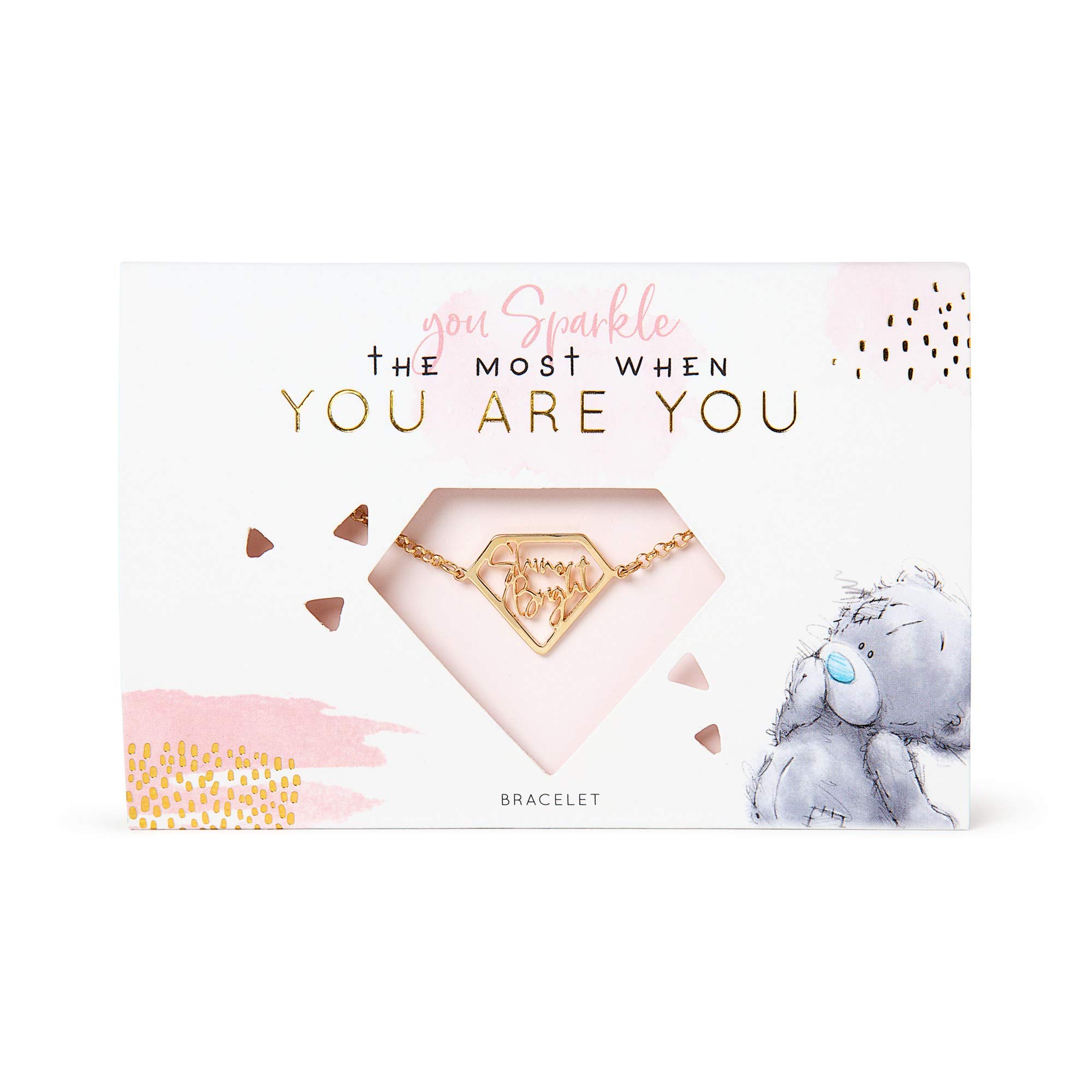 Me to You Shine Bright Diamond Bracelet,Blue,Gold,Grey