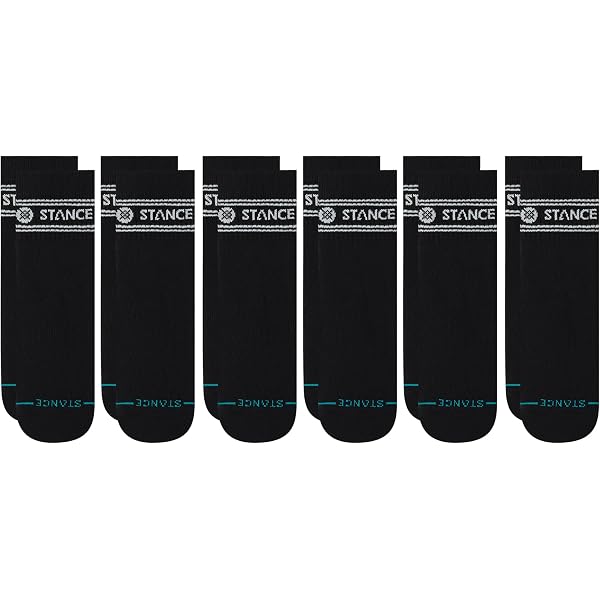 thumbnail image 2 of Stance OG Crew Socks – White Logo, Cushioned, Arch Support – Size Large (9-13) 2 of 5