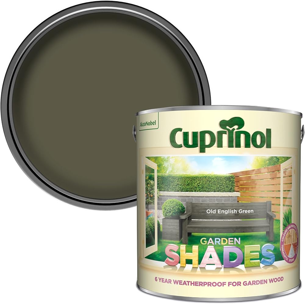 Cuprinol 5092586 Garden Shades Exterior Woodcare Old English Green 2.5L Matt