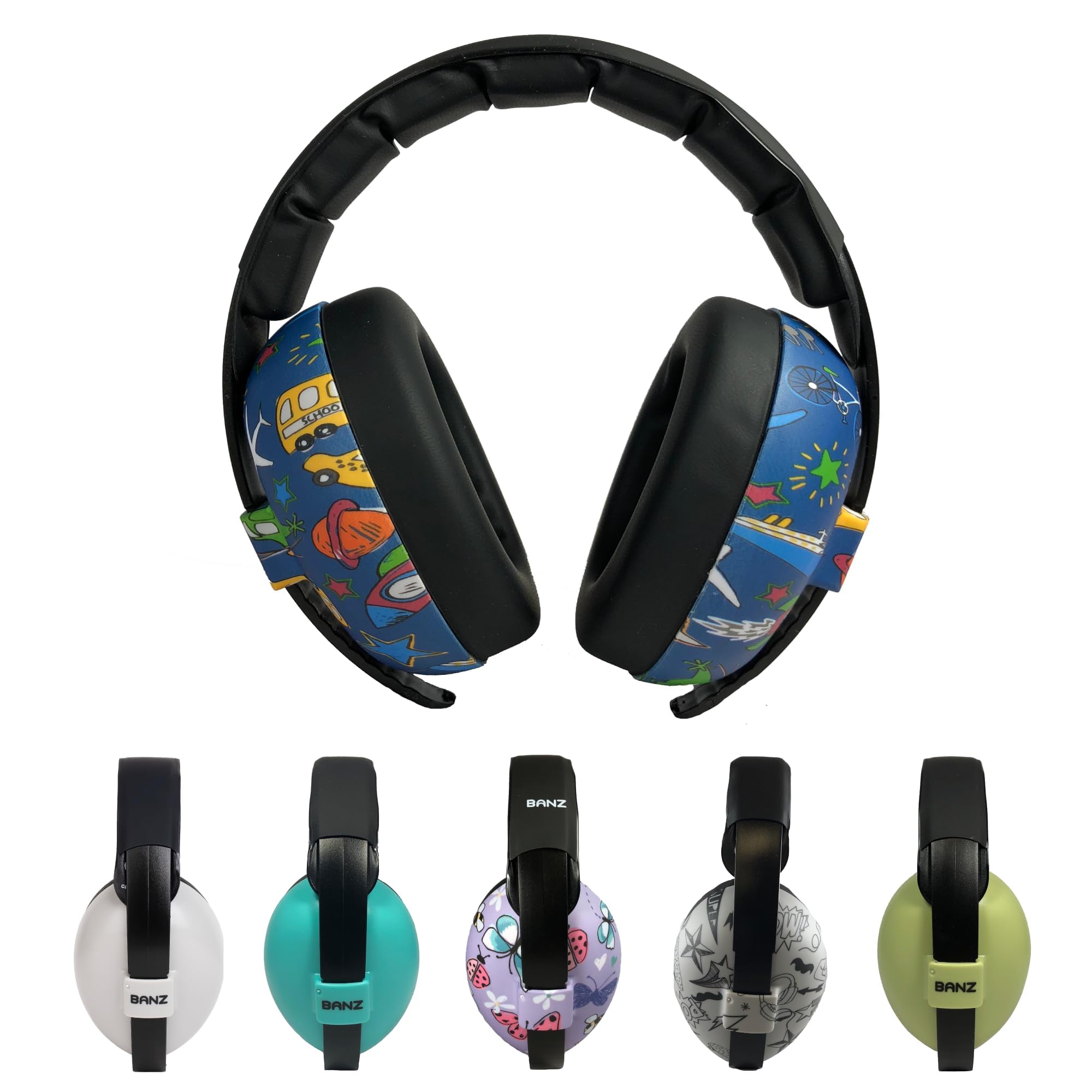 Banz Baby Ear Defenders - Noise Cancelling Baby Headphones for 3-36 Months, NRR 21dB - Lightweight Over-Ear Design with Soft Headband and Cushion Cups — image 1