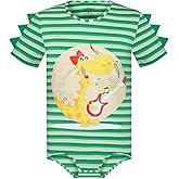 Landofgenie Men's Short Sleeve One Piece Jumpsuit Pajamas Bodysuit Stripe Onesie Print Sleepwear