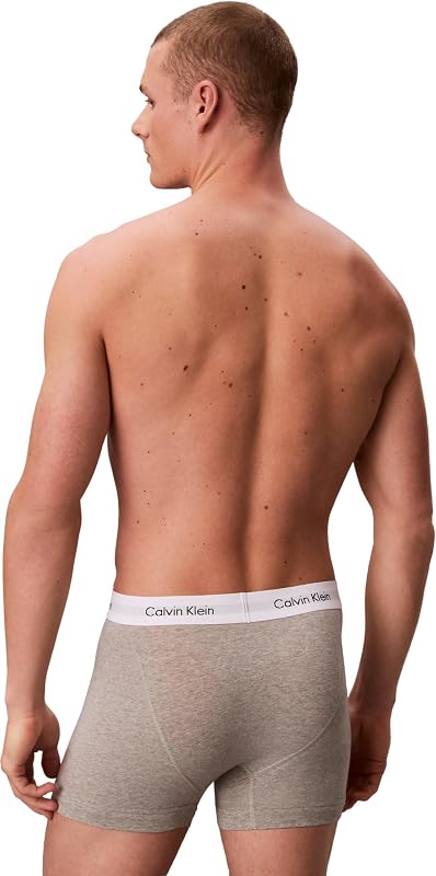 Uomo Pantaloncini Boxer Confezione da 3 Intimo, Multicolore (Black/White/Grey Heather), L