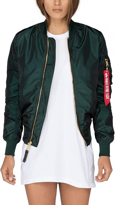 Alpha Industries Ma 1 Lw Pm Iridium Wmn Dark Petrol Xl Amazon Co Uk Clothing