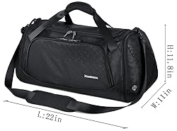 Sports Travel Duffel Gym Bag for Men Women with