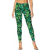 Deerose Women Shamrock Leggings St Patricks Day High Waist Legging