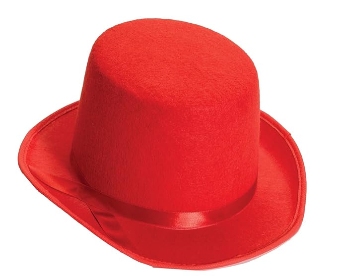 mens red top hat