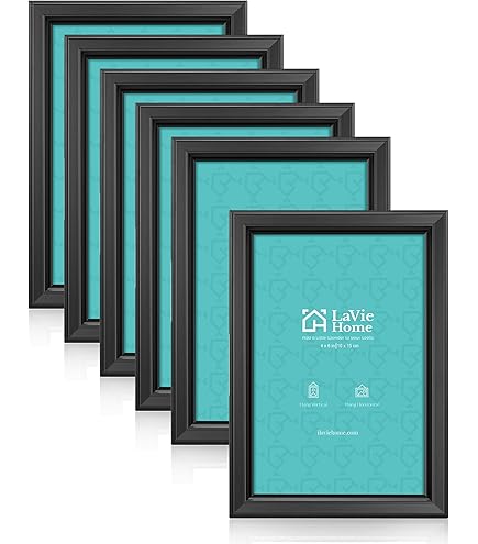 Amazon.com - LaVie Home 4x6 Picture Frame Set of 6, Display