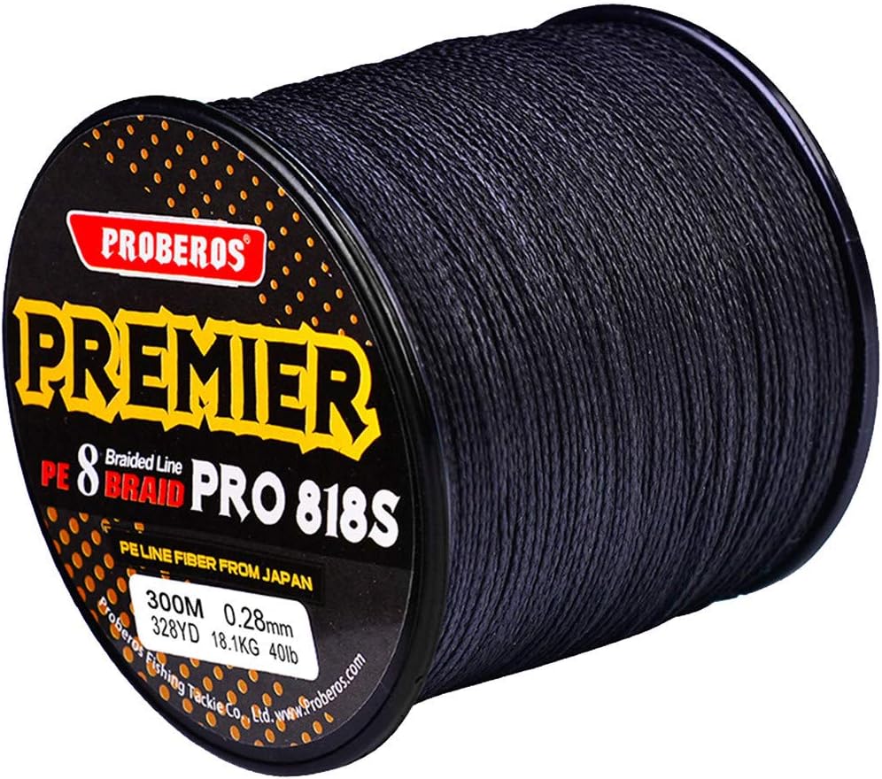 YJYdada 8 Series 300M Fishing Line, PE Woven Smooth High