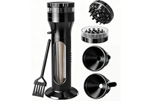 CYT PRIME DESIGN 2in1Spices Grinder Cone Loader,Cone Rolling Machine for King Size, All In One Portable Aluminum Alloy Grinder Cone Filling Machine for Kitchen
