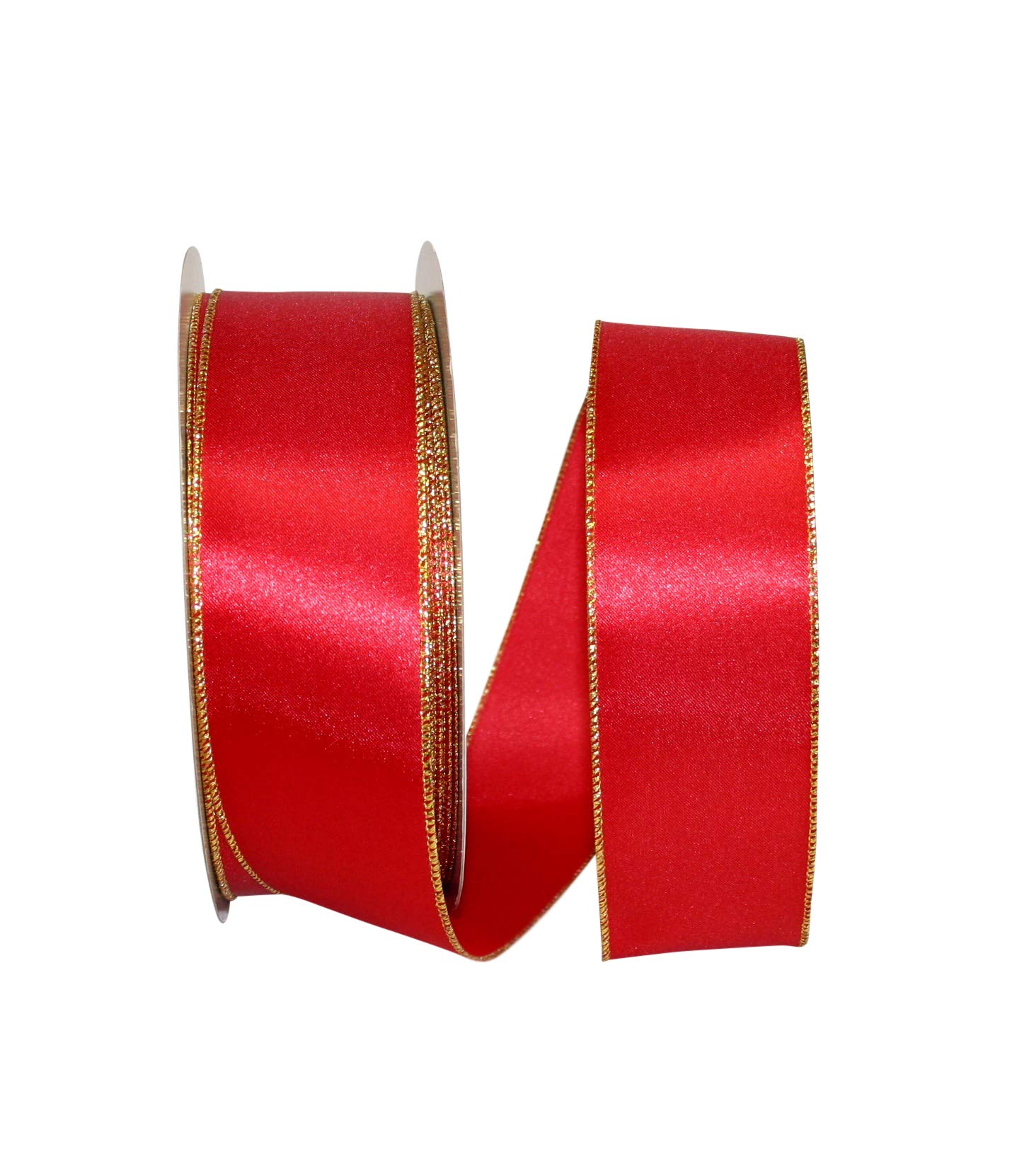 Reliant Ribbon 92971W-994-40K Ribbon, 2-1/2 Inch X 50 Yards, Red/Gold