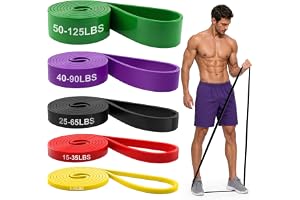 Renoj Resistance Bands for Working Out, 5 Levels Pull Up Assistance Bands Set for Workout, Exercise, Home Gym & Strength Training