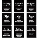 9 Pieces Inspirational Phrases Wall Art Prints