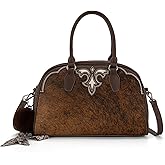 Trinity Ranch Mini Duffel Bag for Women Hair-on Cowhide Crossbody Bag