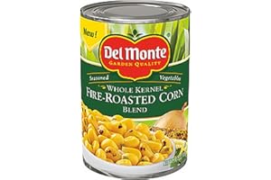 Del Monte, Seasoned Vegetables, Whole Kernel Fire-Roasted Corn Blend, 14.5oz Can (Pack of 6)