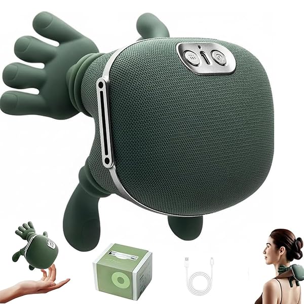 RERCARRE NECK MASSAGER WITH HEAT FOR PAIN RELIEF DEEP TISSUE, BIONIC HEATED MASSAGER WITH FINGERS, 4D KNEADING MASSAGE, 2026 UPGRADED SIMULATES A REAL PALM MASSAGE FOR COMFORT, RELAX MUSCLE TENSION