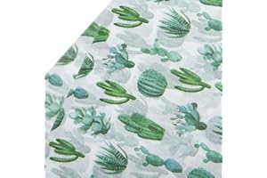 WRAPAHOLIC Desert Plants Wrapping Tissue Paper - 25 Sheets 19.7x27.5 Inch Watercolor Cactus Print Wrap Paper Bulk for Packing
