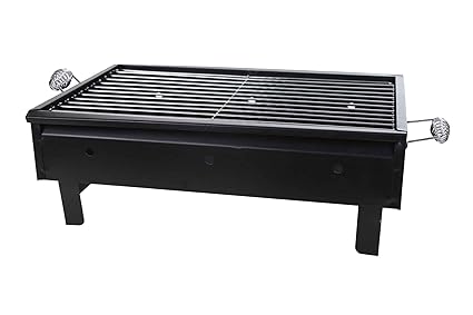 Fabrilla Compact Charcoal Barbeque Grill Set (Black)