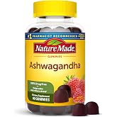 Nature Made Ashwagandha Gummies, 60 Vegan Gummies | KSM 66 Ashwagandha Supplement for Stress Support, 100% Drug Free, Gluten Free, Mixed Berry Flavor, 30 Day Supply