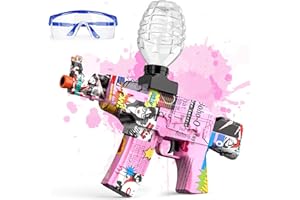 Anstoy Gel Ball Blaster Pink Splat Gun for Orby Gun Automatic Electric Shooting Toy for Birthday, Halloween, (Pink)