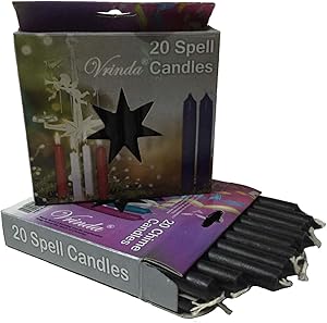 Set of 20 Black Mini Ritual Chime/Altar/Spell Candles