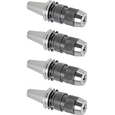 CME CAT40 Integral Keyless Drill Chuck, 1/2" Capacity, 4 pcs | Hardened alloy steel, precision ground taper, 3" to 5-1/2" projection, M12 to 5/8"-11 drawbar, spanner included