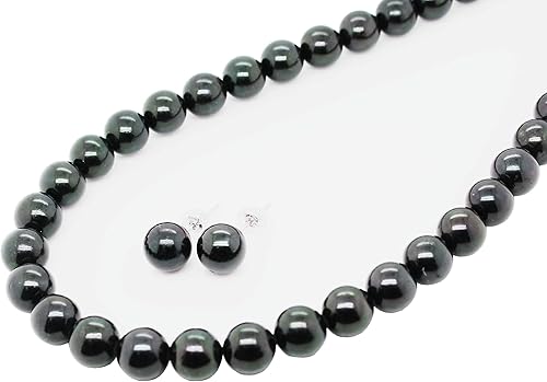 Amazon Kashima 喪装用 7 5 8mm アコヤ黒真珠 ネックレス ピアス イヤリング ピアス 葬祭 ネックレス 通販
