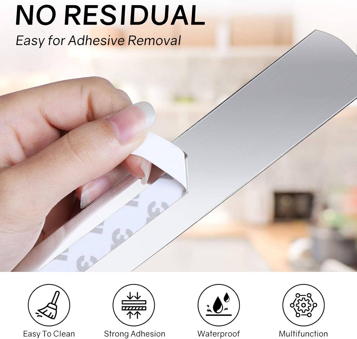 Double Sided Tape, 164FT Length, 0.39 Inch Width Thin Waterproof Mounting Tape, Easy Peel Off Two Sided Tape Foam Tape for Led Strip Lights, Car, Home, Office Decor, Made of 3M Tape: Arts, Crafts & Sewing