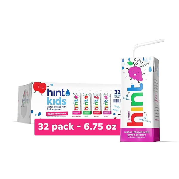 HINT KIDS WATER VARIETY PACK, 8 BOXES: CHERRY,...