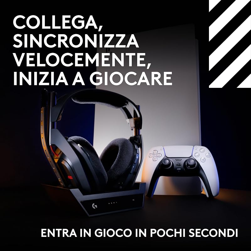 Astro A50 cuffia e microfono gaming wireless LIGHTSPEED + base