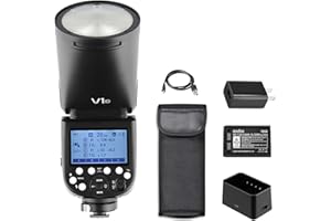 Godox V1C Professional Camera Flash Speedlite Speedlight Round Head Wireless 2.4G Replacement for Canon EOS Series 1500D 3000