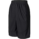 Abovewater Men’s Basketball Shorts with Deep Pockets Running Shorts & Gym Training Shorts with Drawstring