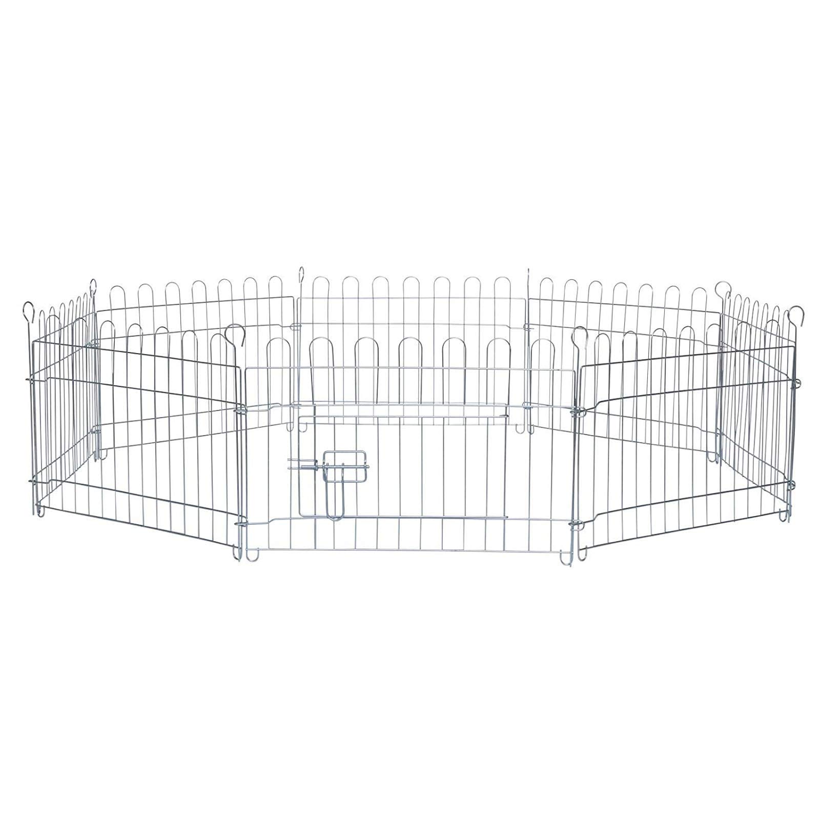 lionto Outdoor Enclosure for Small Animals Run for Rabbits Small Animal Enclosure (S) 59 x 38 cm