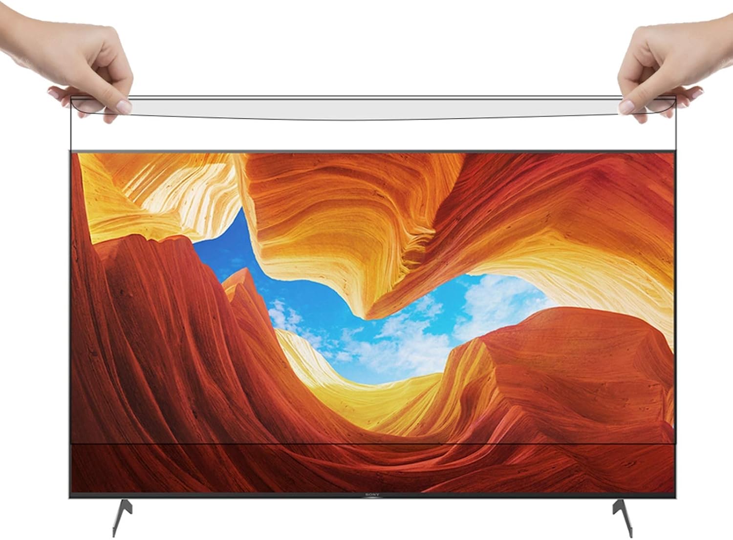 32"50" Acrylic Anti Blue Light Filter, Hanging On Removable TV Screen