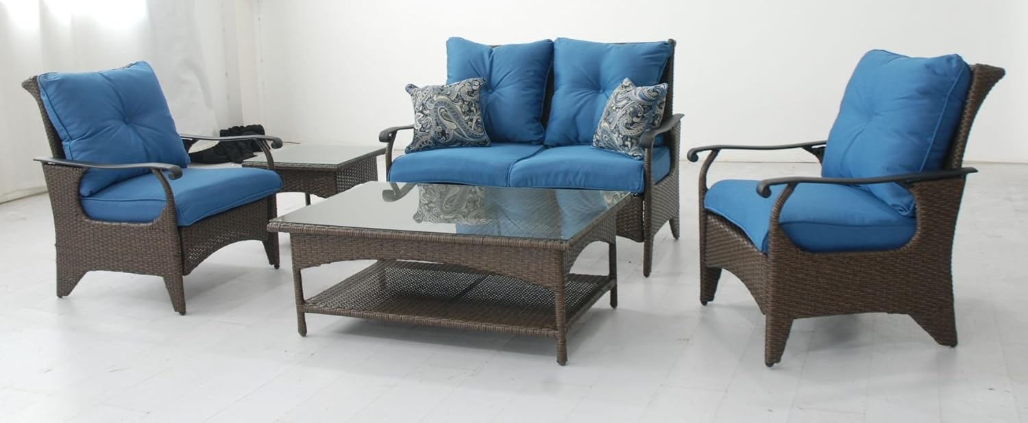 Kontiki Patio Furniture Lanai Collection Lanai Wicker 5 Piece