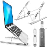 MECHEER Laptop Stand Adjustable Aluminum Foldable Desk Riser 10 Angles view 7