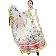 DANA XU 100% Mulberry Extra Large Silk Pashmina Scarf Shawls And Wraps For Women Evening Dress Summer Travel Floral Blanket