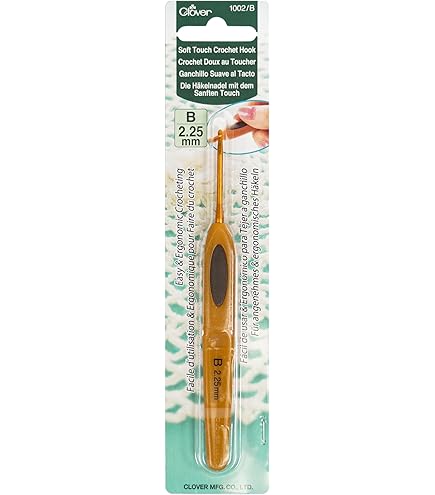 Amazon.com: Clover 1026 Soft Touch Steel Crochet Hooks, No. 12/0.60mm