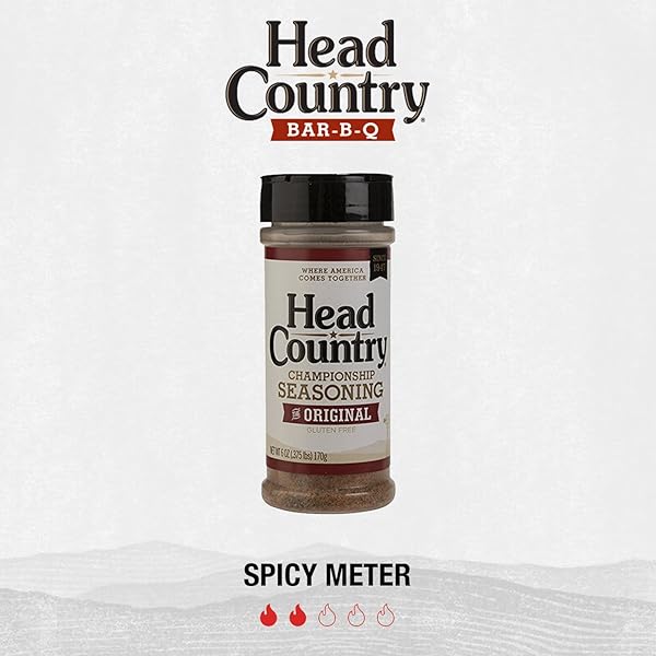 HEAD COUNTRY BBQ CHAMPIONSHIP SEASONING, ORIGINAL FLAVOR | 6 OUNCE | BBQ SEASONINGS AND RUBS | SMOKING & GRILLING SPICES AND SEASONINGS